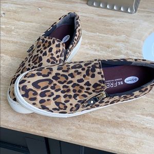 NWOT Dr. Scholl’s Leopard Print Sneakers